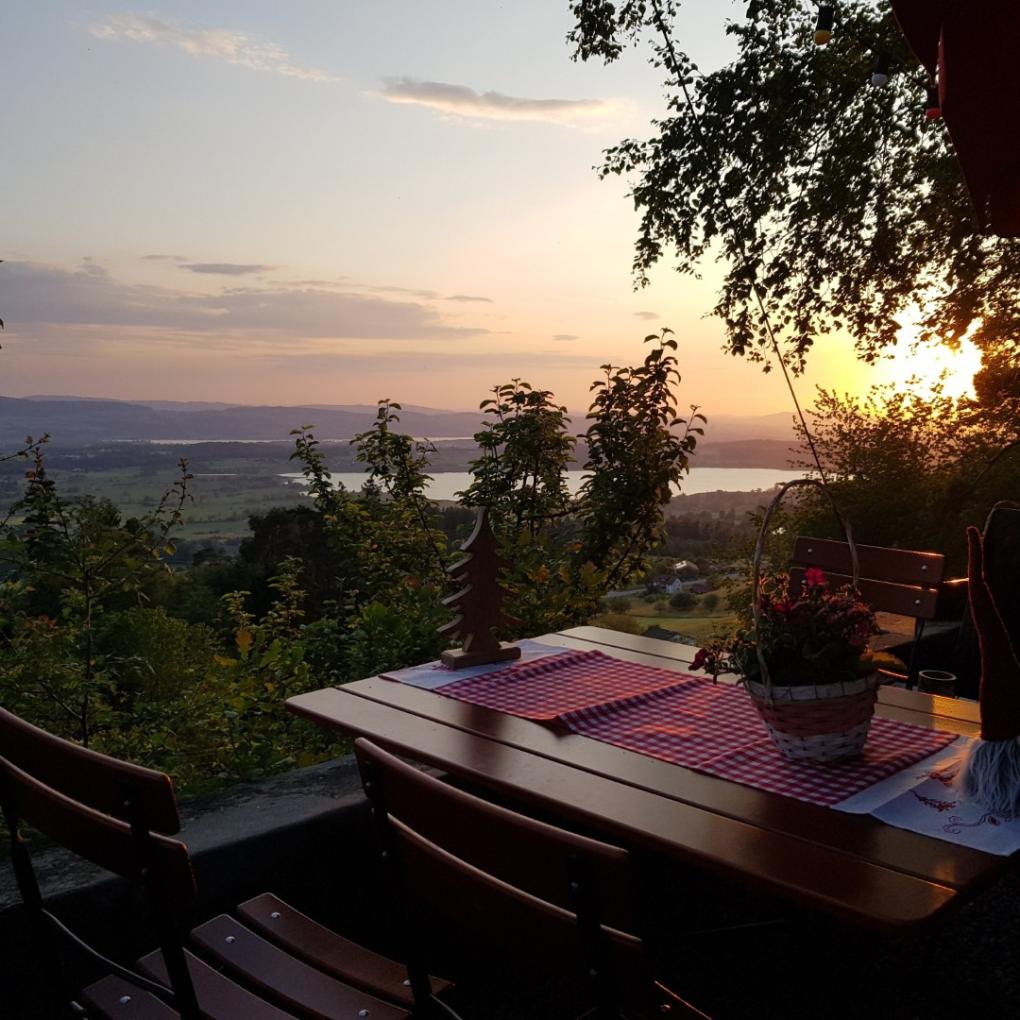 Abendstimmung Restaurant Rosinli